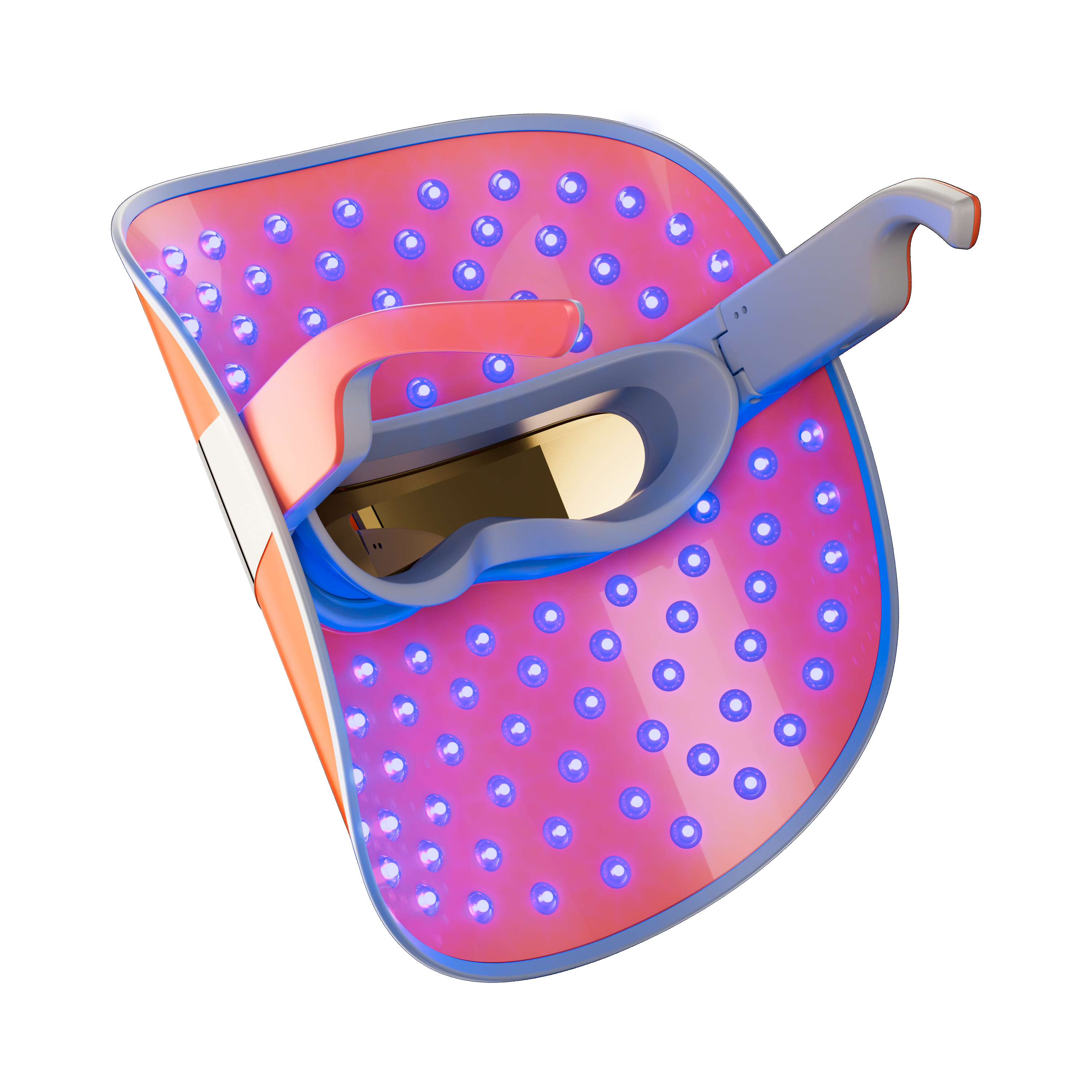 Niebieskie światło led