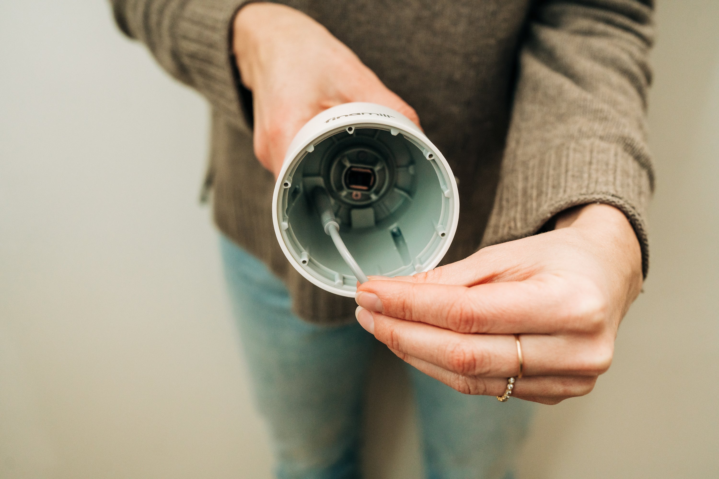 Finamill biały młynek ładowany na usb 