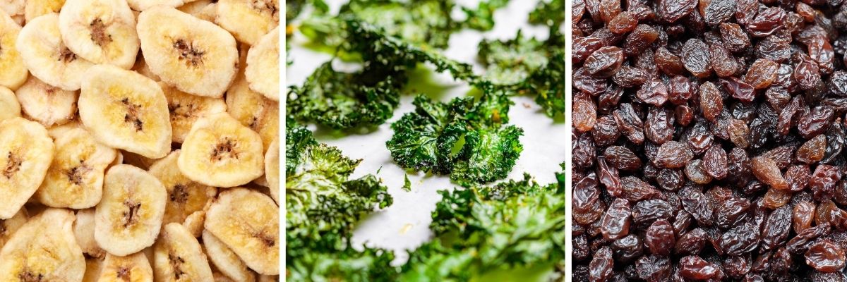 suszone przekąski z dehydratora